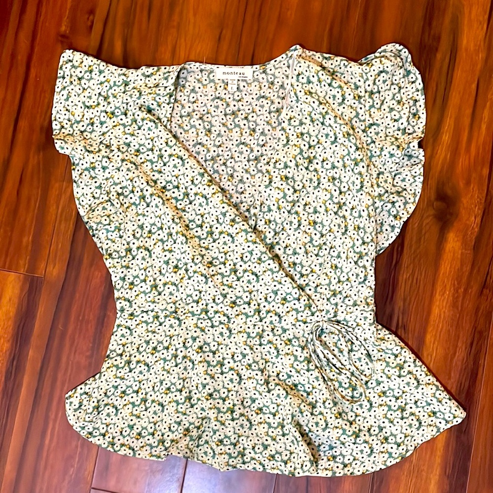 Peplum floral top